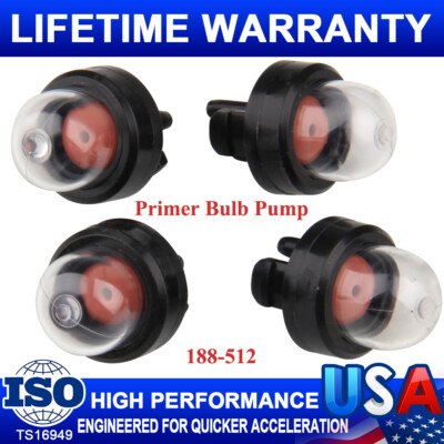 4Pc Primer Bulb Pump 188-512 For Poulan PPB100E PPB150E PPB32SST PPB200E PPB250E