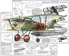 Guillows Model Airplane Plans (FF): Pfalz D.3 Scout 18" Scale Rubber-Powered