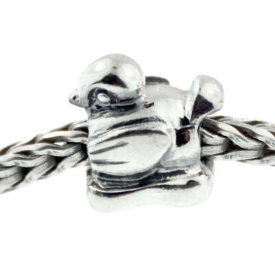 Authentic Trollbeads Sterling Silver 11229 Duckling :1 RETIRED