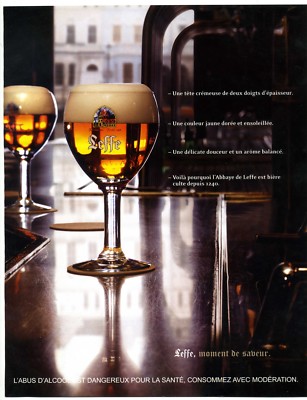 2004 / Bierre Leffe / Alkoholgetränk / Belgique / Werbung / Werbung