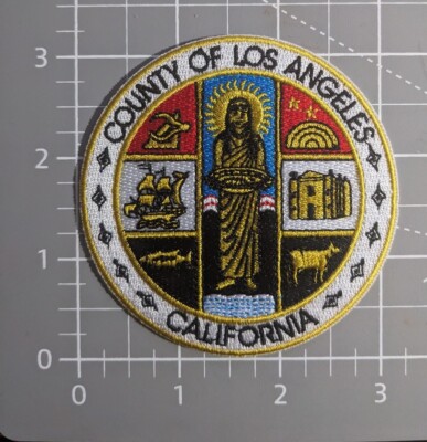 Los Angeles County California Seal LA Uniform Patch Embroidered - Foto 11