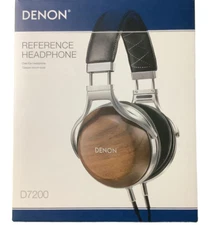 Denon Hi-res Sealed Dynamic Type Headphone AH-D7200 Wood Color New in Box