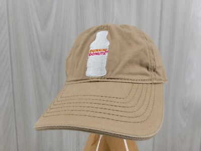 Beige Dunkin' Donuts Coffe Co Logo Embroidered Baseball Hat Cap Adjustable Strap