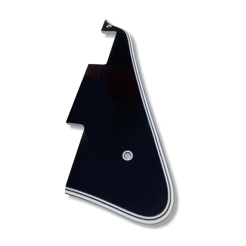 5 Ply Wide Bevel Black/White Pickguard for Gibson Les Paul Made In USA by WD