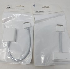 Genuine OEM Apple 30-Pin To Digital AV Adapter VGA Adapter MC953ZM/A MC552ZM/A