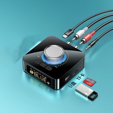 Bluetooth Wireless Audio Adapter RX/TX 2in1 AUX/RCA Stereo USB MP3 Player/TFCard