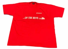 VTG  Single Stitch Trucking Work T-Shirt On The Move Truck Skate Punk XL USA