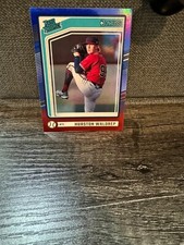 2024 Panini Donruss - Rated Prospects Red & Blue #125 Hurston Waldrep (RC)