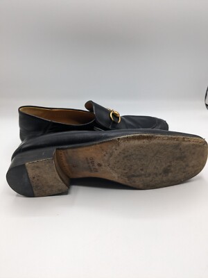 GUCCI Men Jordaan Horsebit Leather Loafers Black 6 US $1000  display picture 1