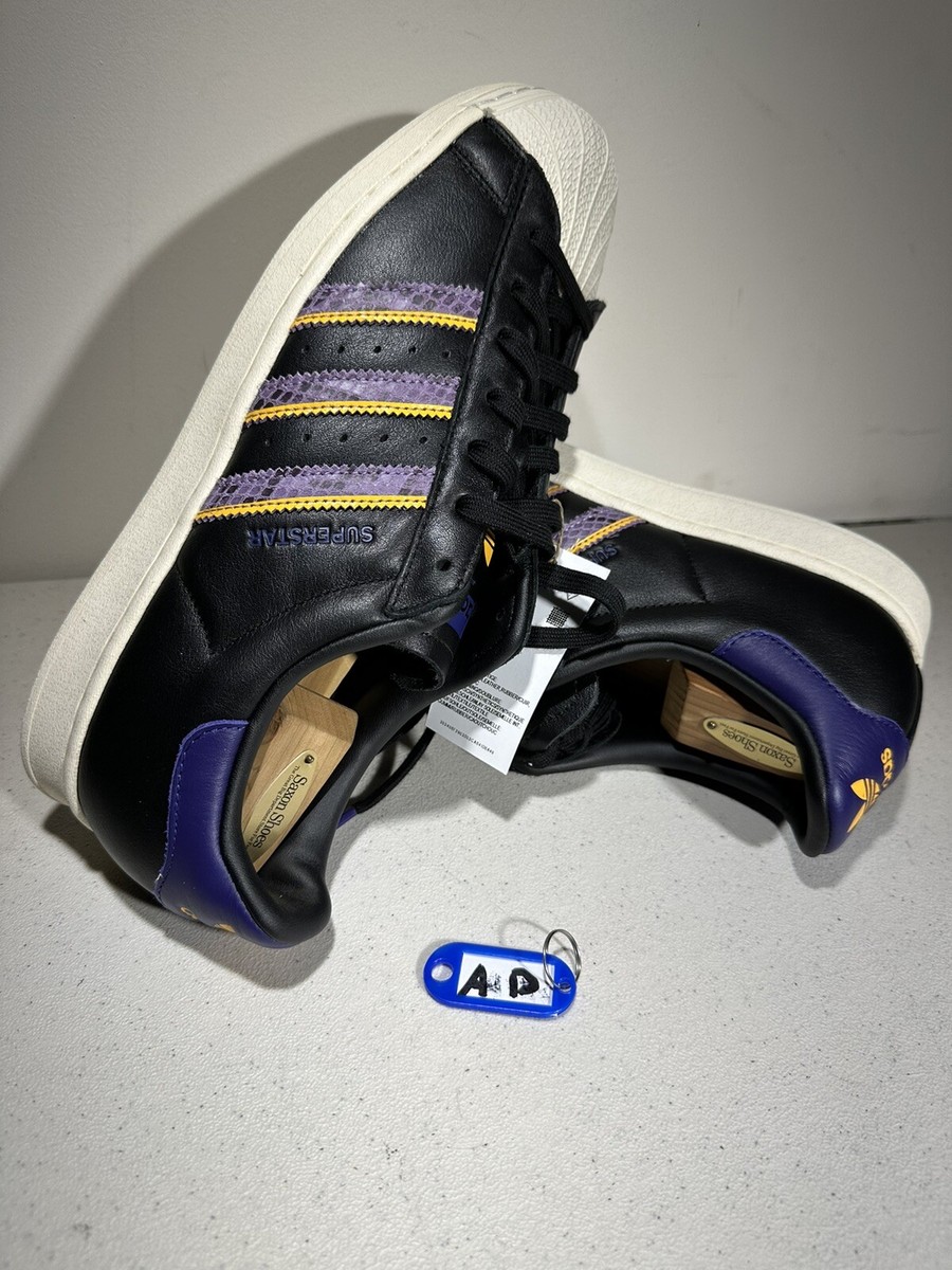 Adidas Originals Superstar Los Angeles Lakers Purple Yellow Adidas Originals Superstar Los Angeles Lakers Purple Yellow