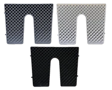 Nuova Rade tapered wedge XL plastic transom pad for outboard 440mm x 350mm