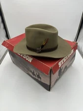 John B Stetson Rancher Silver Belly 3X Beaver Cowboy Hat XXX 7 Brown