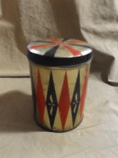 Vintage Tin Litho Avertising Cherrydale Farms Peanut Crunch CHERRY SONS 15 Oz