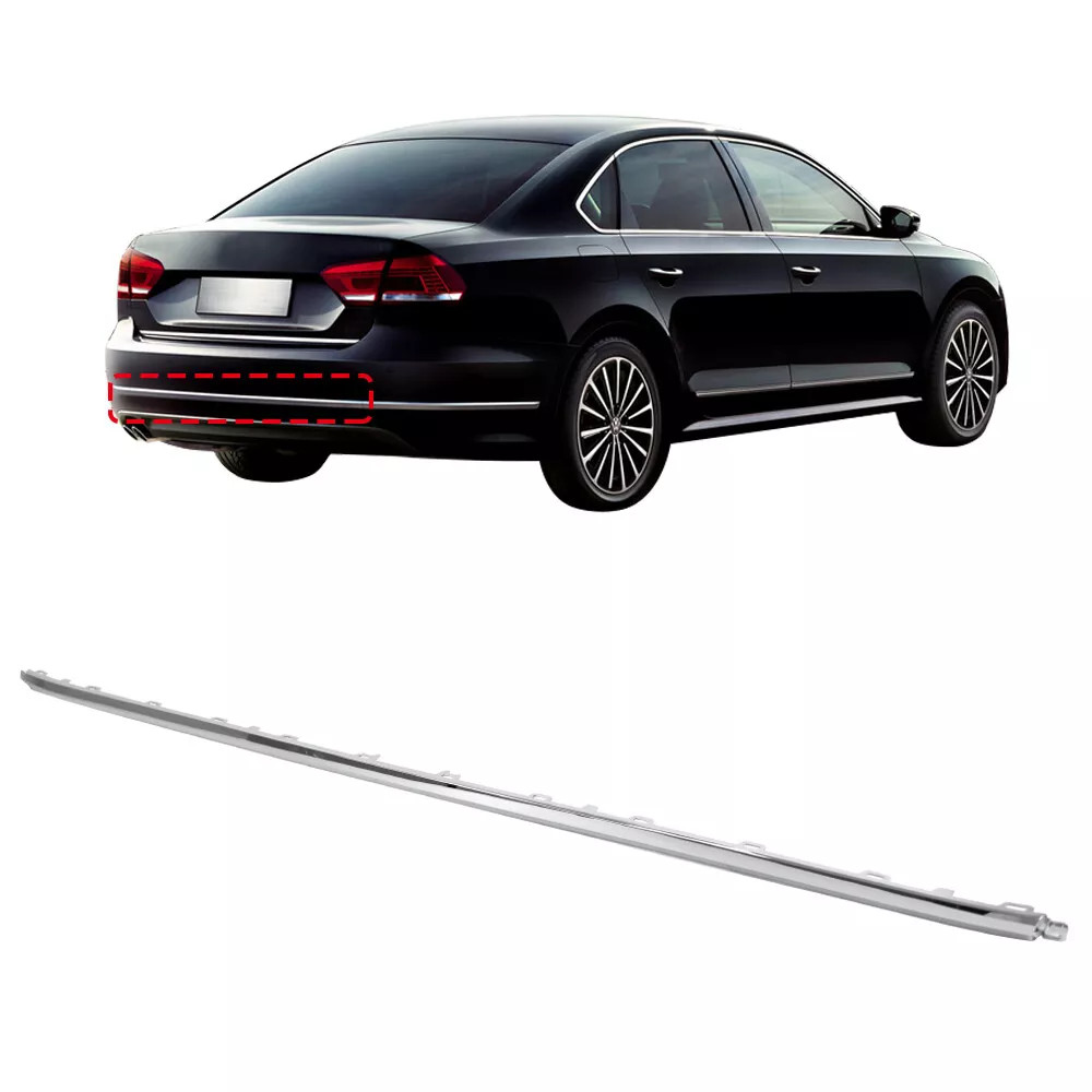 For 2016-2017 VW Volkswagen Passat Rear Center Bumper Cover Molding