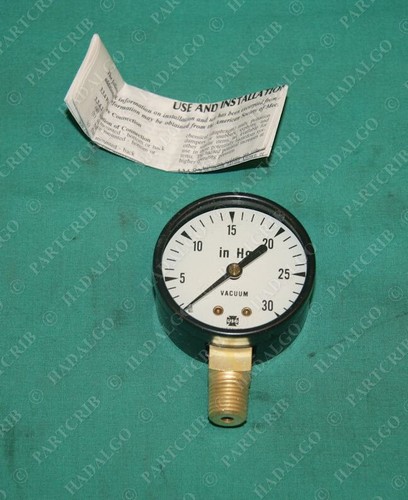 Ametek, 6X830, medidor de presión 30 pulgadas HG 14450 aspiradora 0-30 1/4" ANPT NUEVO - Imagen 2 de 3
