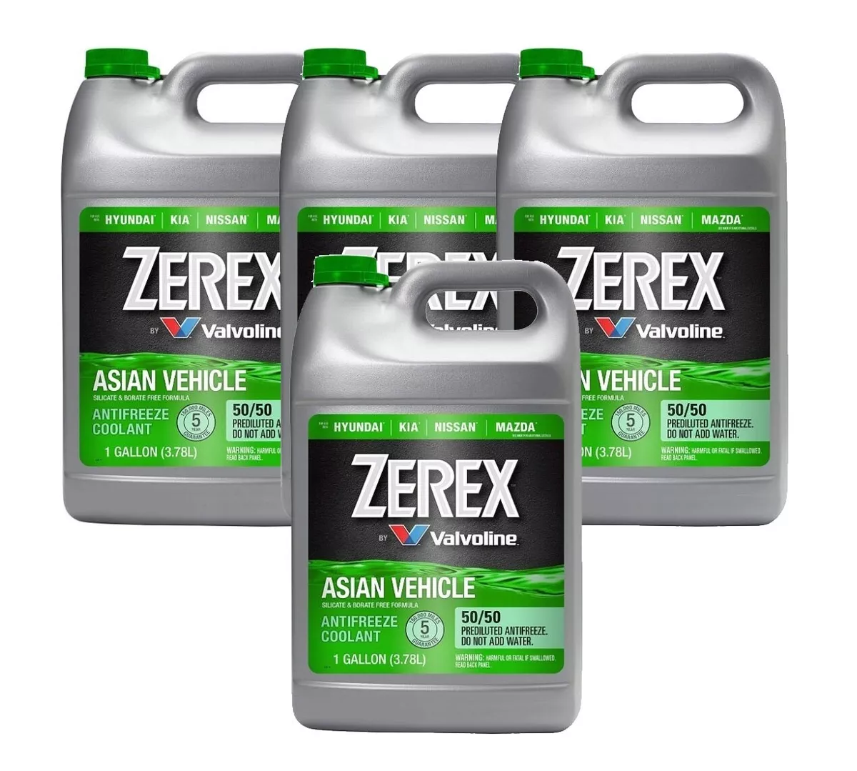 Zerex Asian Red Vehicle 50/50 Prediluted Antifreeze – Valvoline