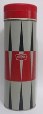 Termo Atómico Retro Rojo y Gris 1 Cuarto Boca Ancha