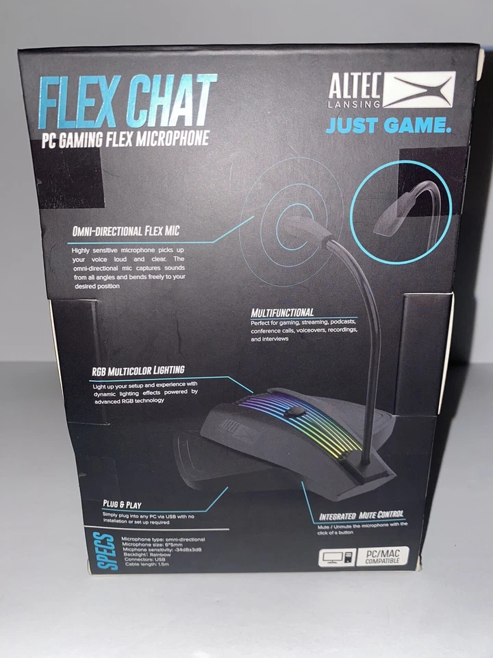 Altec LANSING PC Gaming Flex Microphone. New In BOX SEALED - Image 3 of 4