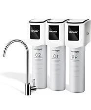 Under Sink Water Filter System 3 Stage Filtration F01 (3 Filters)
