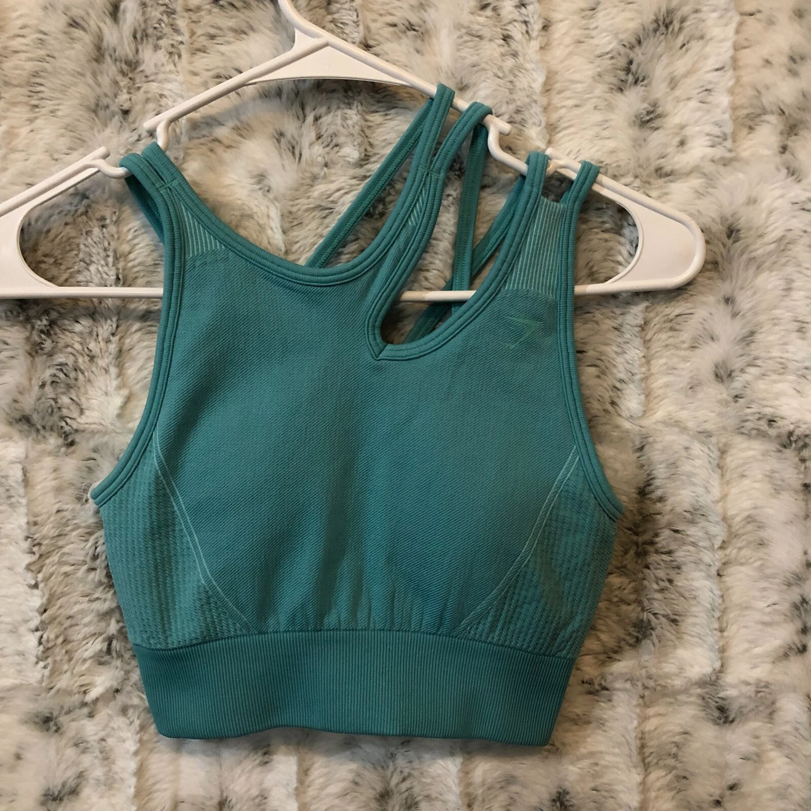 gymshark ultra seamless spearmint turquoise tank-bra