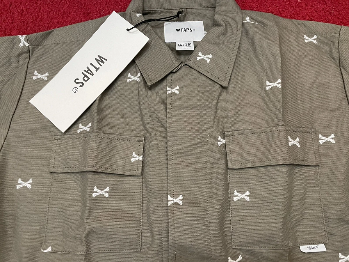 WTAPS CROSSBONES JUNGLE 01 SHIRT SUPREME BOX LOGO SWEATSHIRT BEIGE