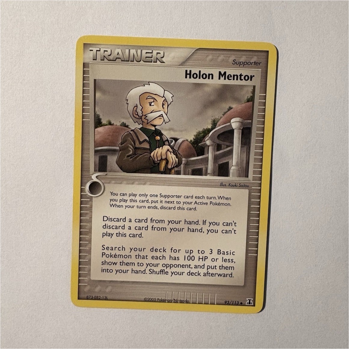 Pokemon TCG, Holon Mentor 93/113, Delta Species, Trainer-Supporter, Regular 