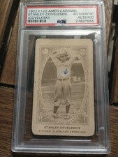 1922 HOF American Caramel E121 Stanley Coveleskie PSA Authentic Alt. Rare Lowpop