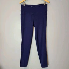 Piper by Smartpack Pull On Navy Riding Pants Equestrian Size Medium Fleece Lined