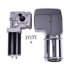 12V 0.8HP 600W Dump Truck Roll Tarp Motor w/Chrome Cover 90:1