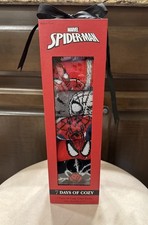 New Men  s Size 6-12 Spider-Man Cozy Crew Socks 7 Pairs Gift Set Marvel Comics
