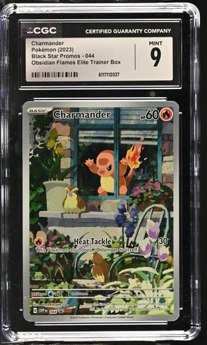 2023 Pokemon Black Star Promos Charmander Obsidian Flames ETB CGC 9 #044