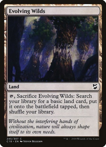 NM Evolving Wilds, MTG, Commander 2018, Magic the Gathering, 245
