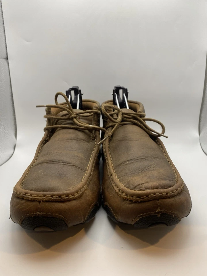Twisted X Boots Womens 9 M Moc Toe Chukka Driving Casual Brown Leather - Image 4 of 4