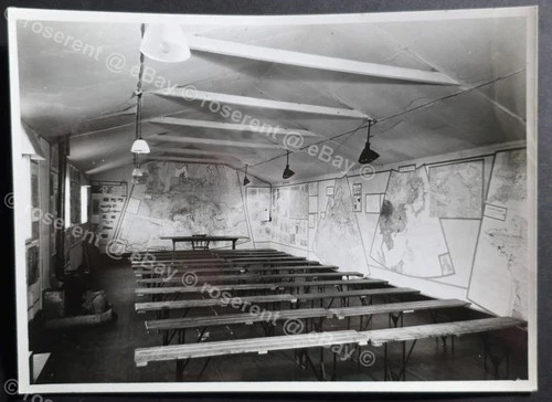 WW2 RAF Intelligence library - Bomber Command lecture room #1 -photo 19 by 14cm