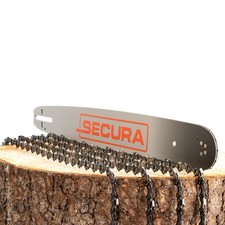 SECURA 4x Sägeketten + Schwert HM 0.325 76TG...