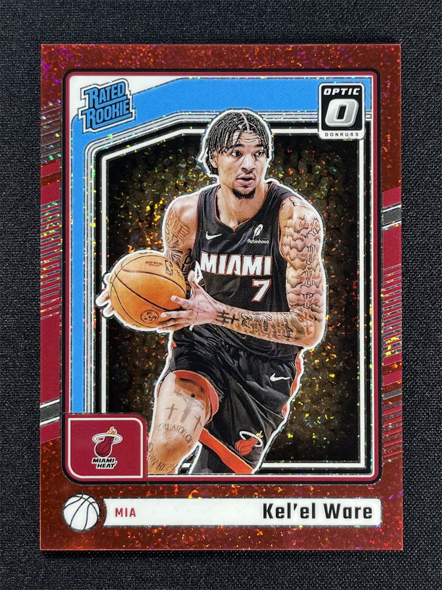 2024-25 Donruss Optic Kel'El Ware #280 Rated Rookie RC Red Glitter Prizm /75