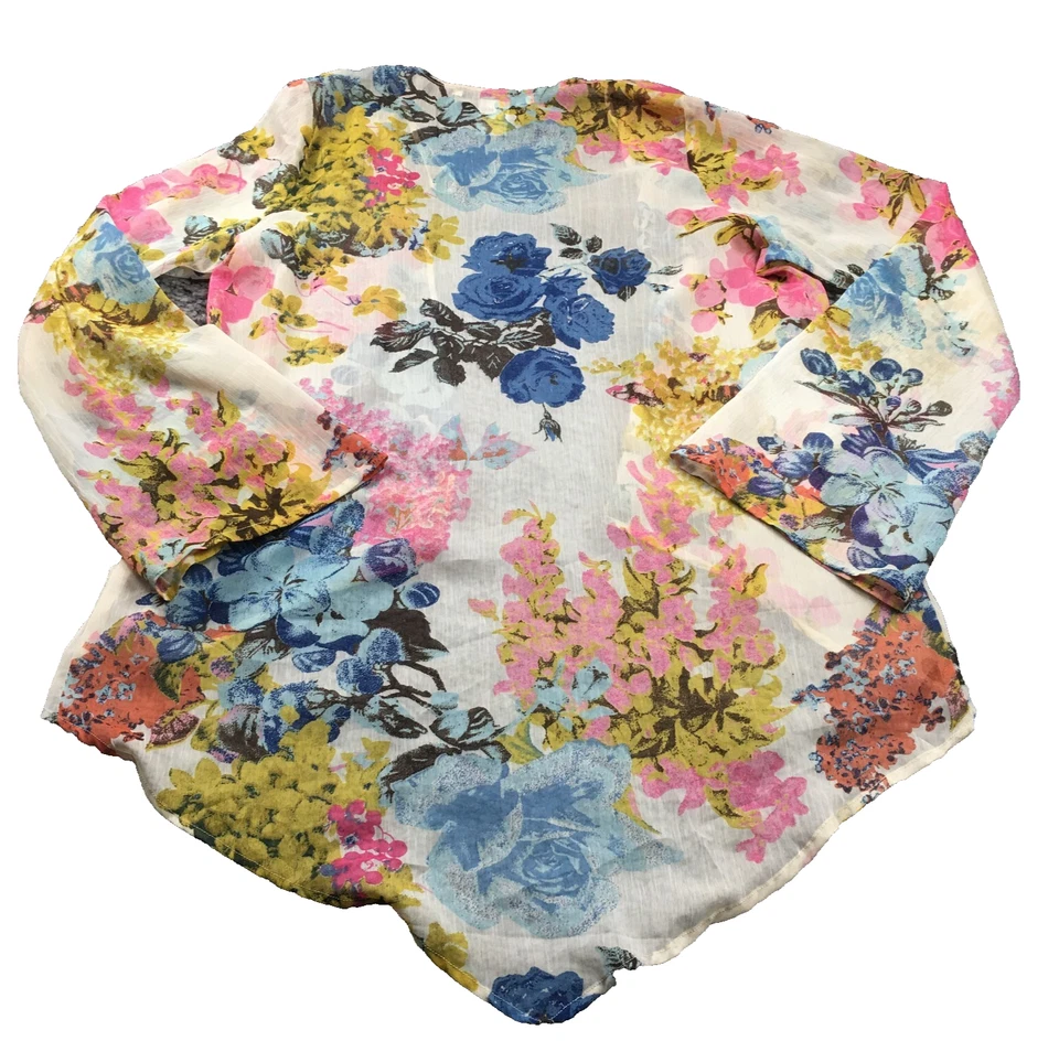 Kimono abierto American Rag para mujer talla S floral manga larga nuevo sin etiquetas Foto 4 de 4