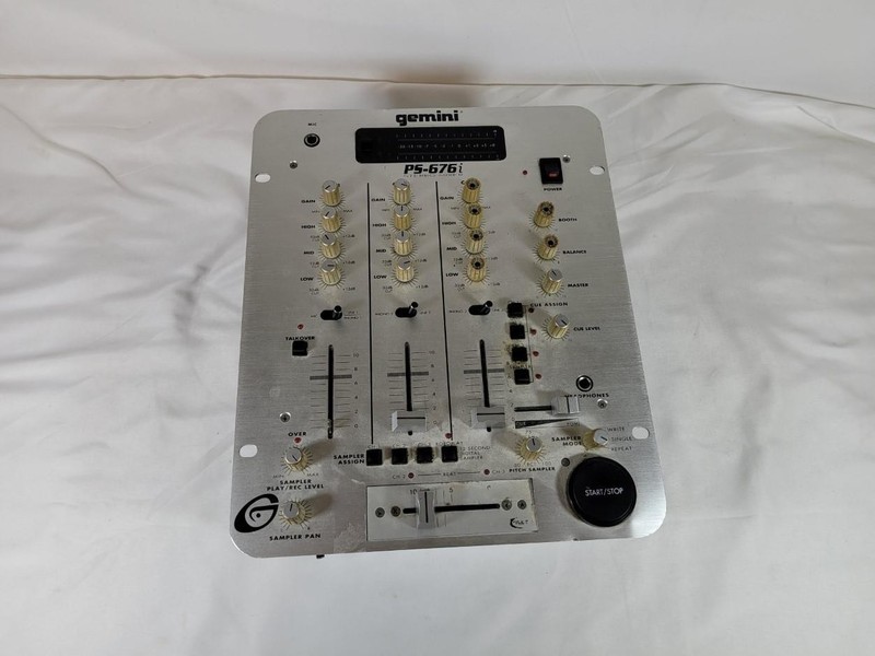 Gemini PS-676i Stereo Preamp DJ Mixer - UNTESTED/AS-IS