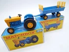 VINTAGE MATCHBOX LESNEY No.39c 40c FORD TRACTOR & TRAILER IN ORIGINAL BOXES 1967