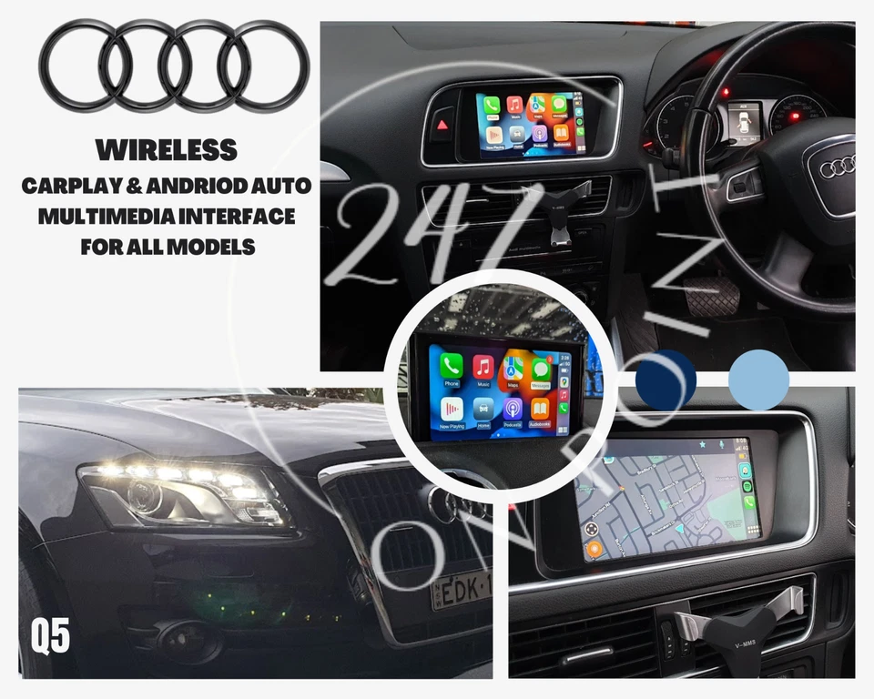Audi A4 A5 Q5 SQ5 S5 MMI 2010- 14 Wireless Apple CarPlay / Android Auto Retrofit - image 2 of 4