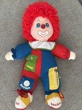 Vintage Amtoy Clown Doll Plush American Greetings Learn to Dress 1983 16  