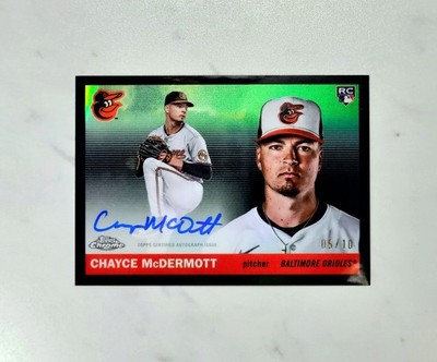 2025 Topps Chrome Platinum Chayce McDermott RC Black Refractor Auto /10 #CPA-CMD
