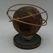 1964 New York World ’S Fair Unisphere US Acier Cendrier Globe Mi Siècle