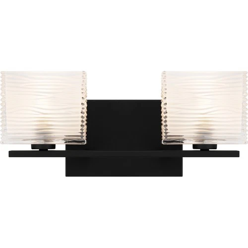 Quoizel WCP8602 Westcap 2 Light 15"W Bathroom Vanity Light - Black - Picture 1 of 3