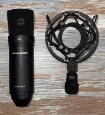 M-Audio Nova Black Condenser Microphone w/ Shock Mount