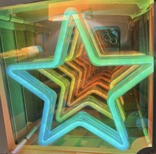 True Living Infinity Star Mirror Light 9.45 Rgb Room Decor New In Box Led Nice True Living Infinity Star Mirror Light 9.45 Rgb Room Decor New In Box Led Nice