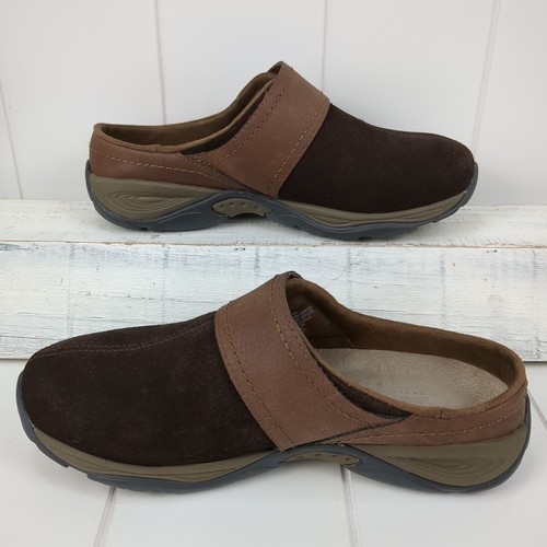 Easy Spirit Eliana Damen-Clog Größe 6,5 braune Slipper Pantoletten bequeme Schuhe - Bild 3 von 9