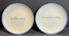 Two Melamine 6&rdquo; Plates Holly Williams Collection: Be Still And Know, Home Is Whe