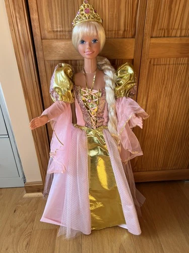 Mattel My Size Barbie Rapunzel  1997 Vintage (3 foot high doll)