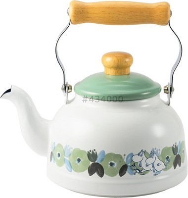 Moomin Valley enamel kettle kitchen ware cookware flower 1.6L New Japan